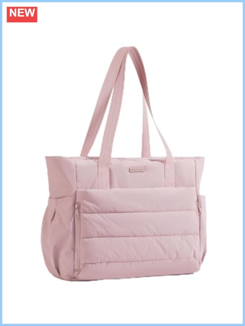 NISHEL Puffy Large Tote Bag Lightweight Work Travel Purse